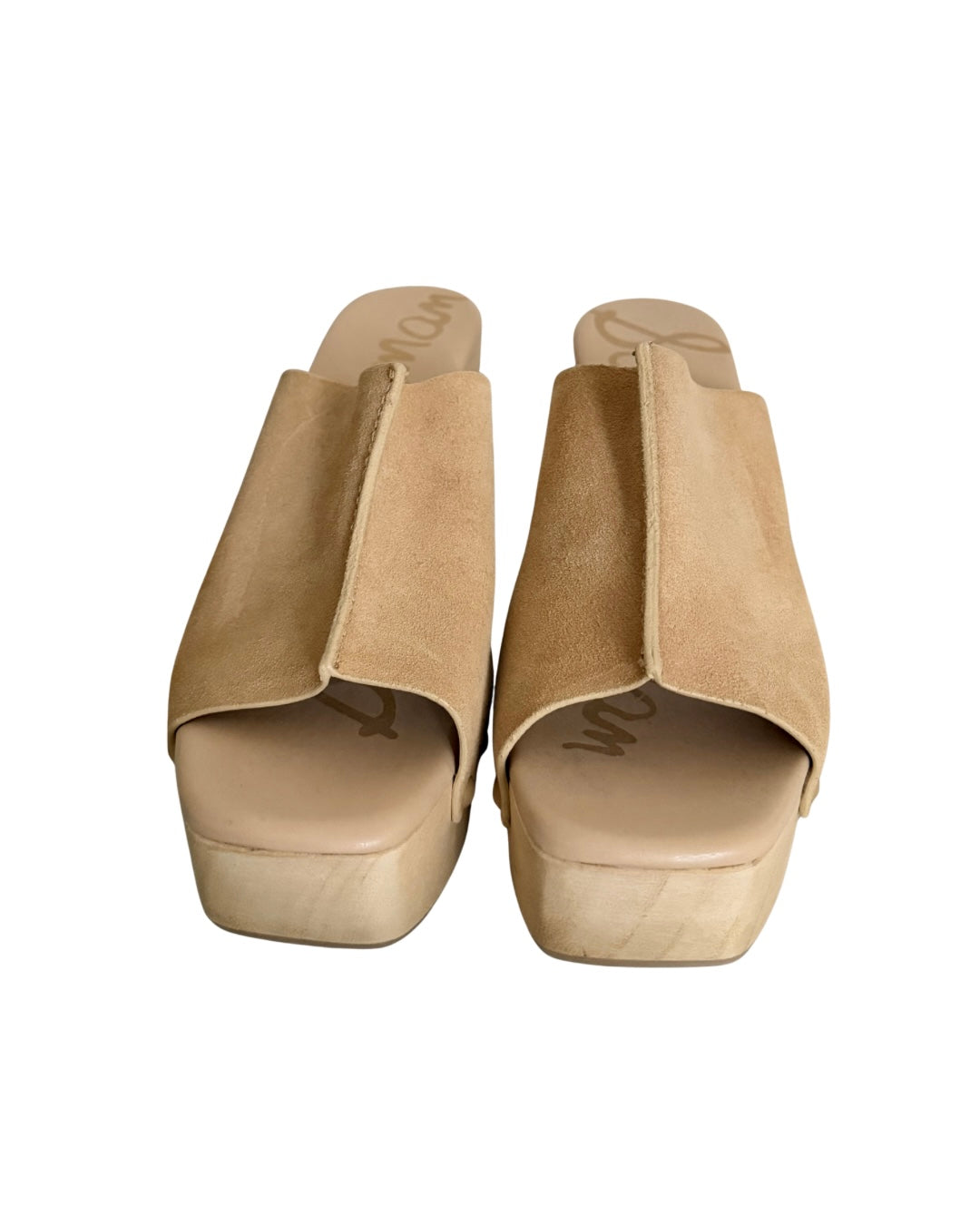 Sam Edelman Beige Mule Heels
