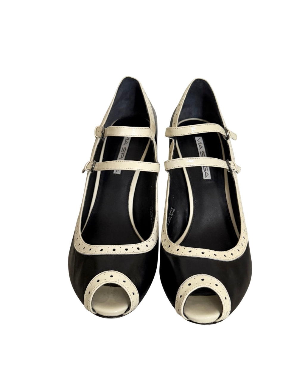 Via Spiga Vintage Black Heels - Size 8.5