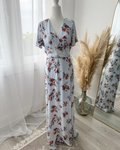 Light Blue Floral Maxi Dress - Size M
