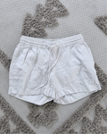 White Cotton Shorts - Size M