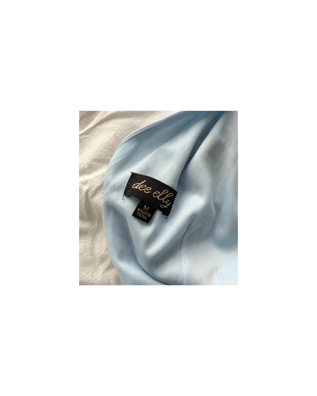 Light Blue Floral Maxi Dress - Size M