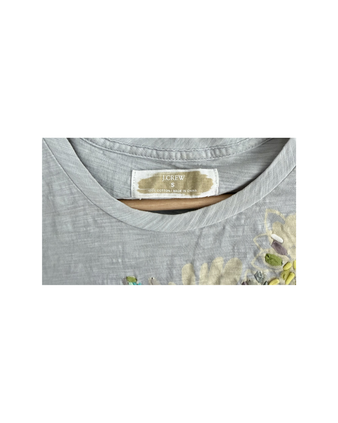 J.Crew Gray Print T-shirt - Size S