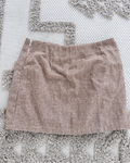 Brown Plaid High Waisted Mini Skirt - Size XL