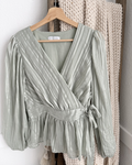 Mint Dressy Blouse - Size L