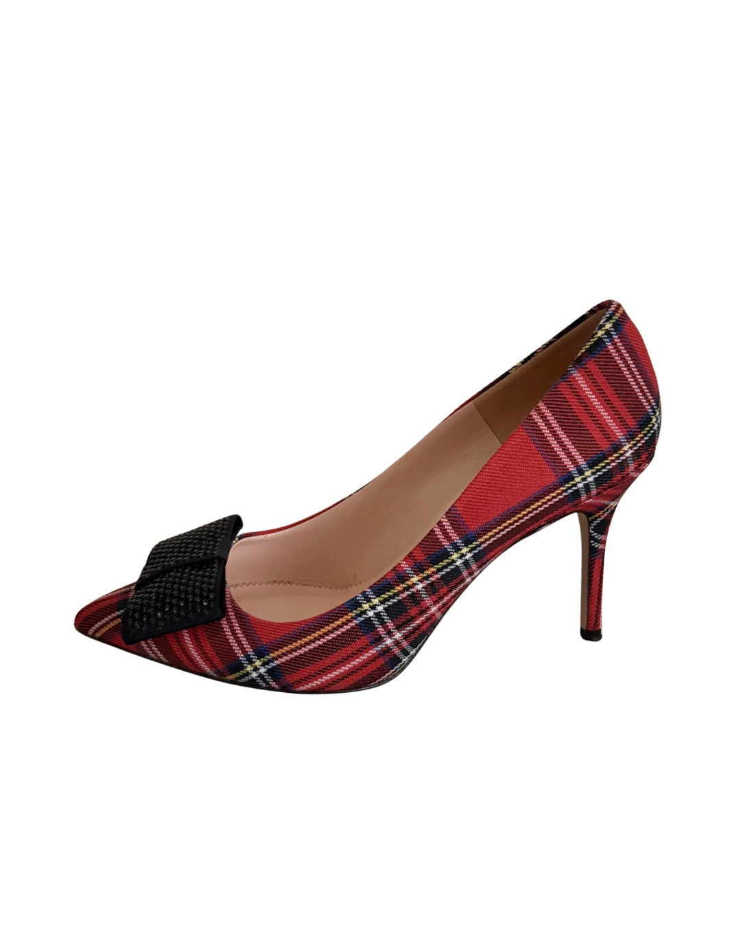 J.Crew Red Plaid Heels