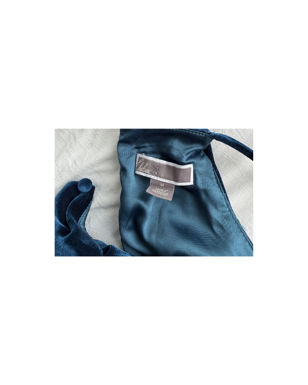 Chelsea28 Teal Velvet Dress - Size M