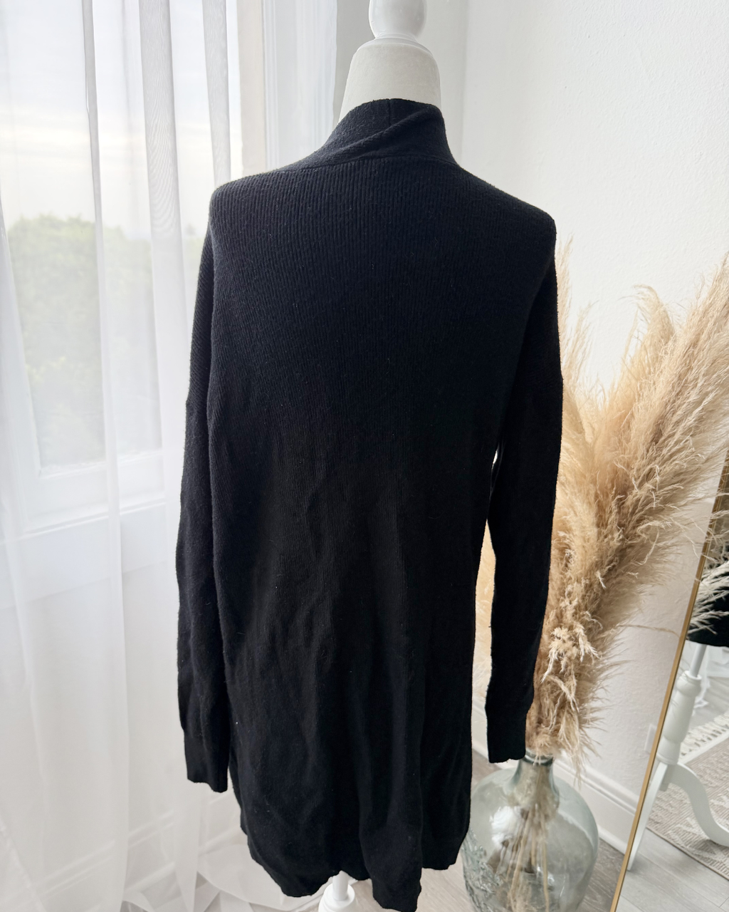 Black Knit Cardigan - Size M