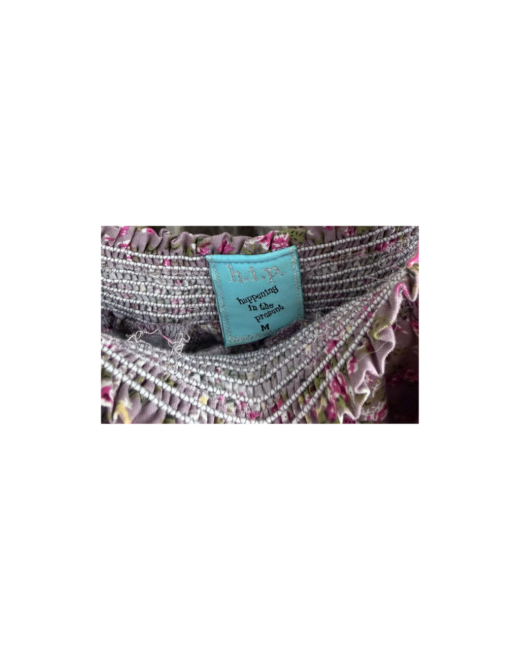 Lavender Floral Blouse - Size M