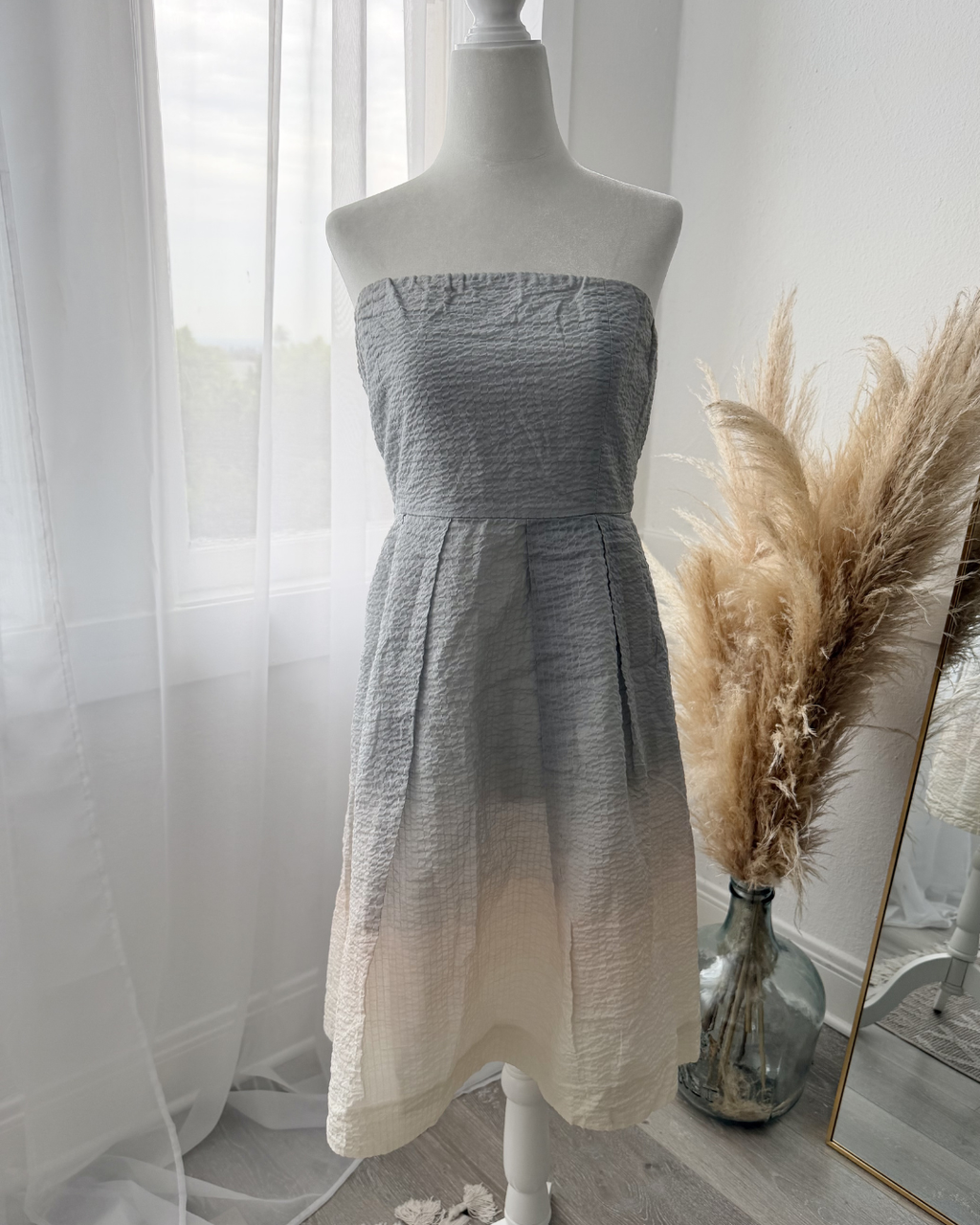 J.Crew Blue Ombre Strapless Dress - Size 6
