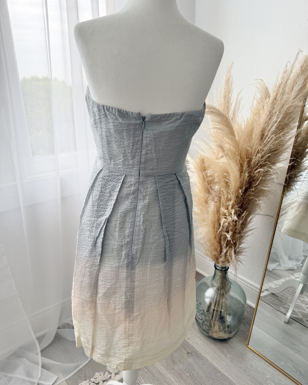 J.Crew Blue Ombre Strapless Dress - Size 6