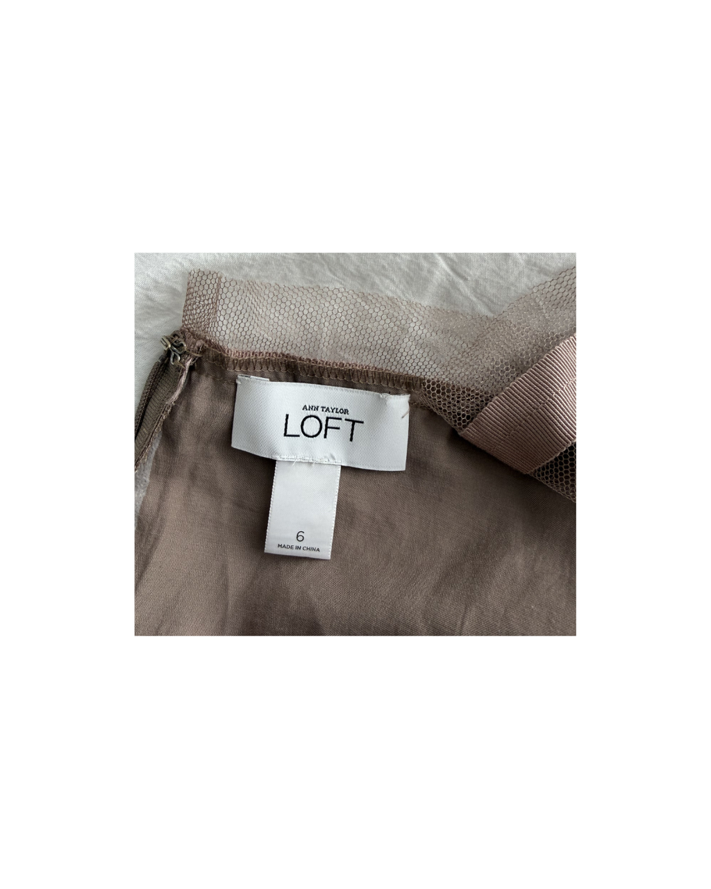 Ann Taylor Loft Taupe Dress - Size 6