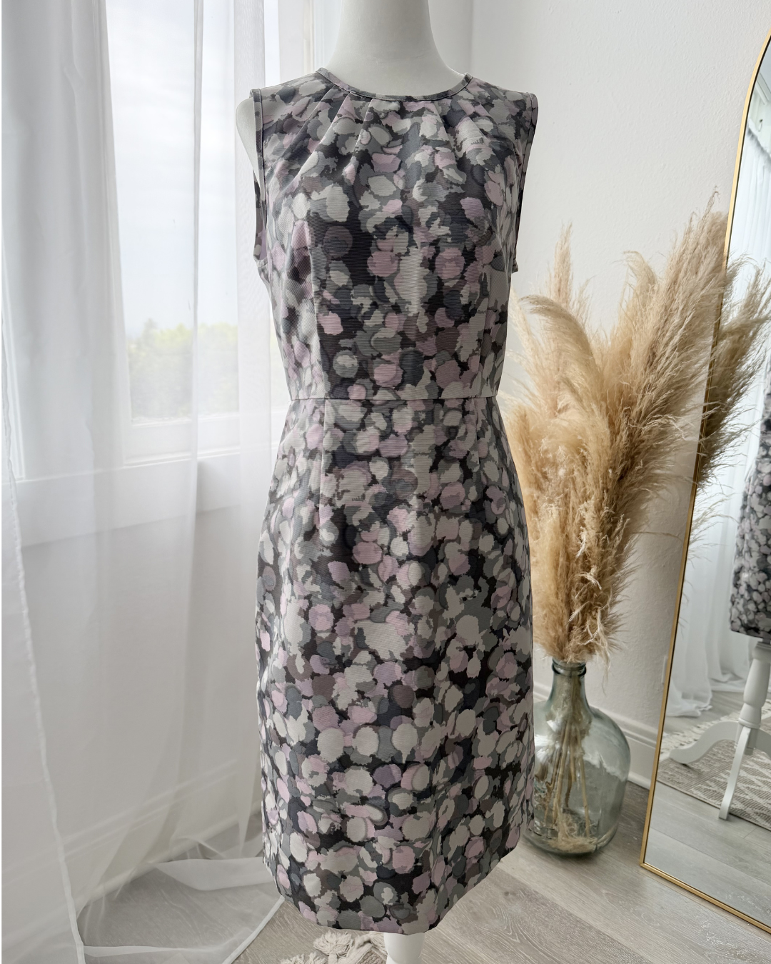 Ann Taylor Loft Purple Print Dress - Size 6