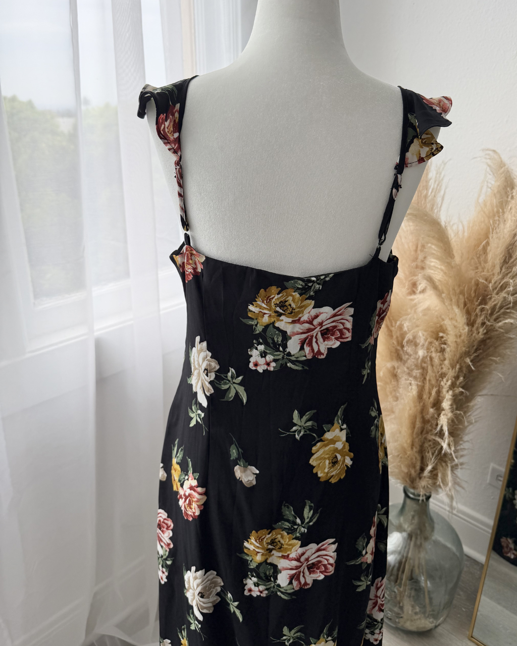 BP. Black Floral Dress - Size M