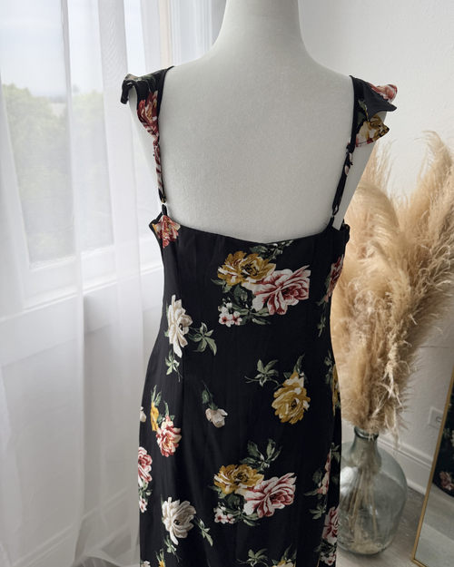 BP. Black Floral Dress - Size M