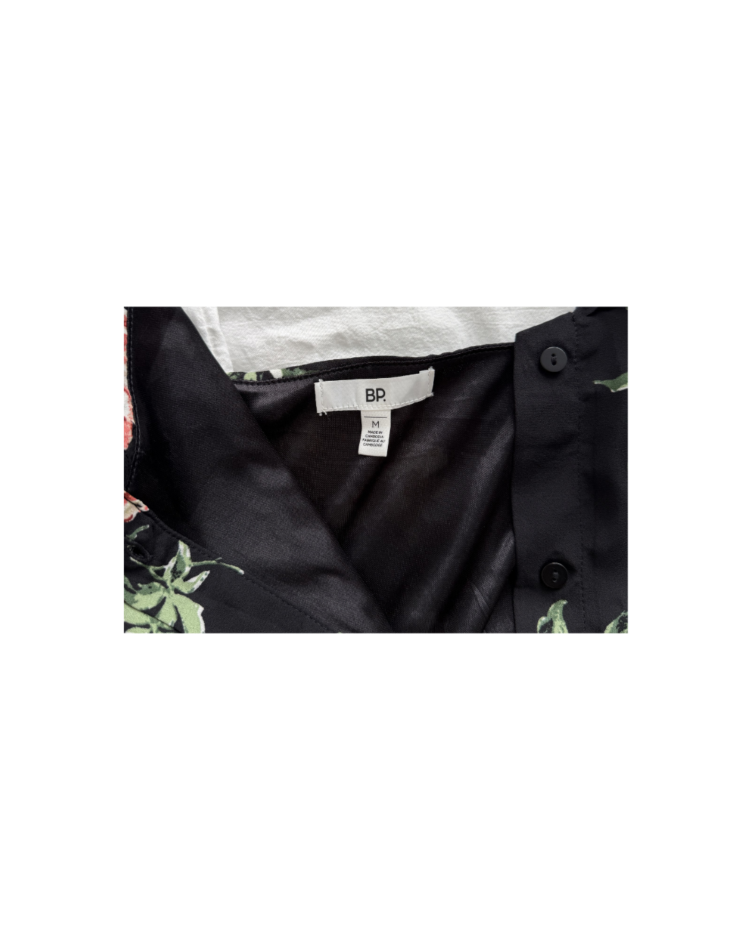 BP. Black Floral Dress - Size M