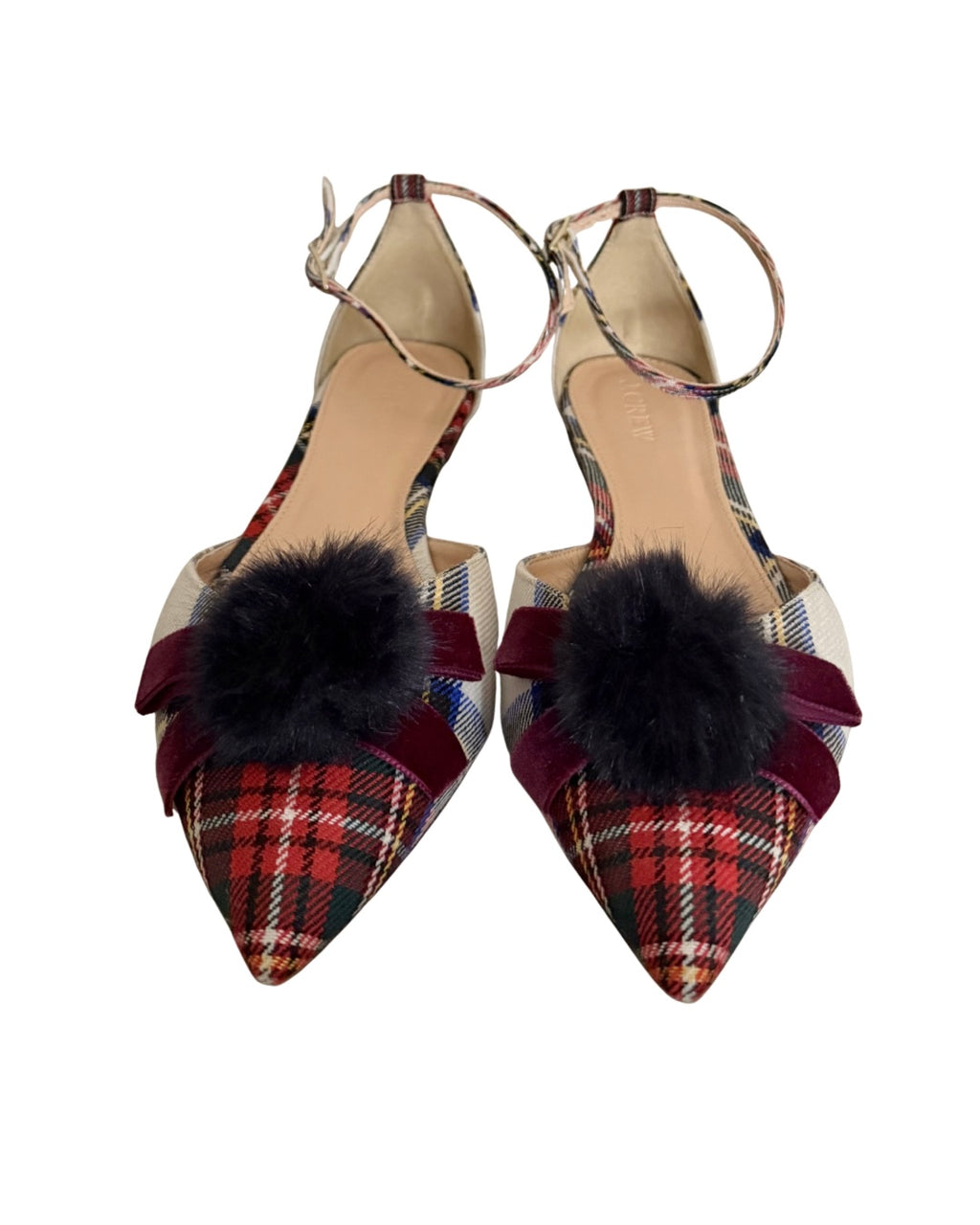 J.Crew Plaid Flats - Size 8