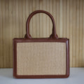 Brown Rattan Handbag