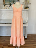 Peach Maxi Dress - Size M